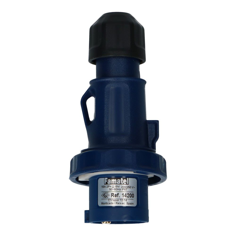 CEE male 3 polig 6H 16A IP67 stekker 220-240VAC