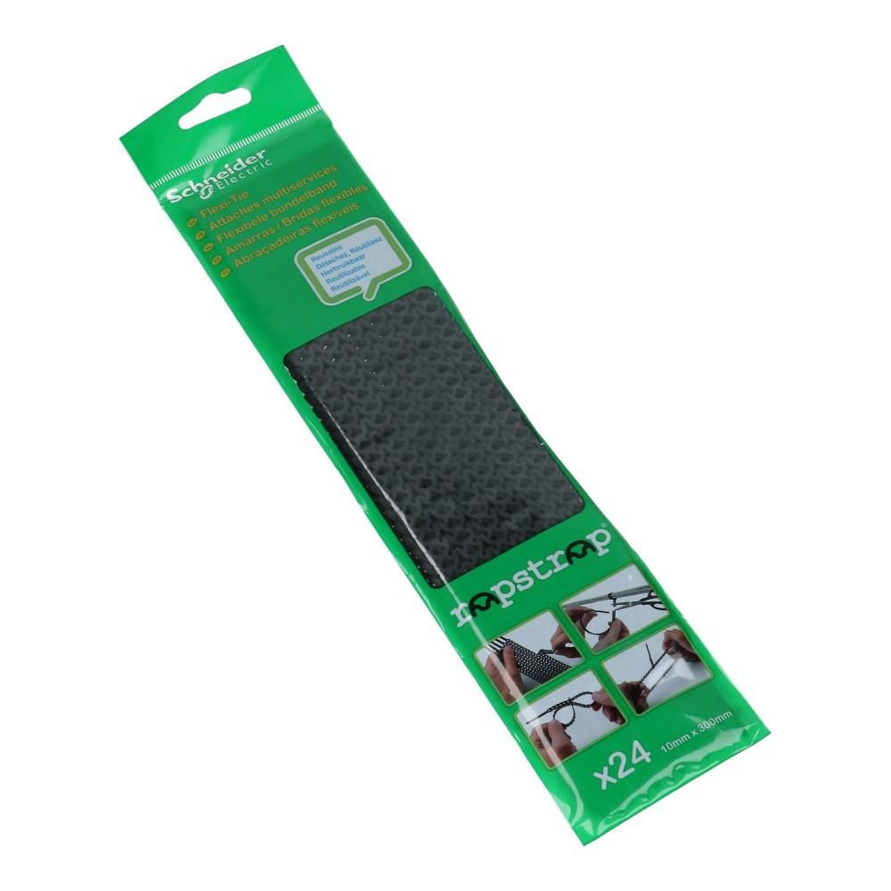Rapstrap flex bundelband zwart - 24 stuks