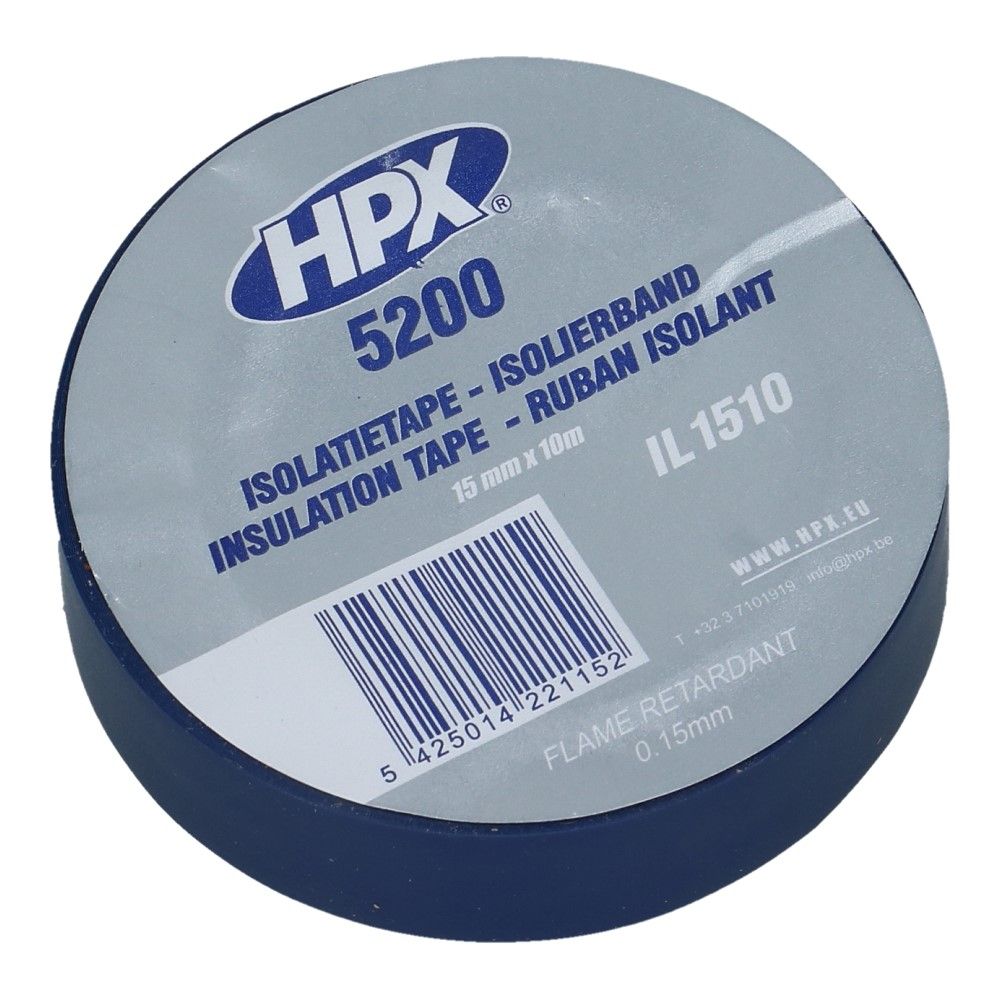 Blauw PVC isolatietape 15mm - 10 meter