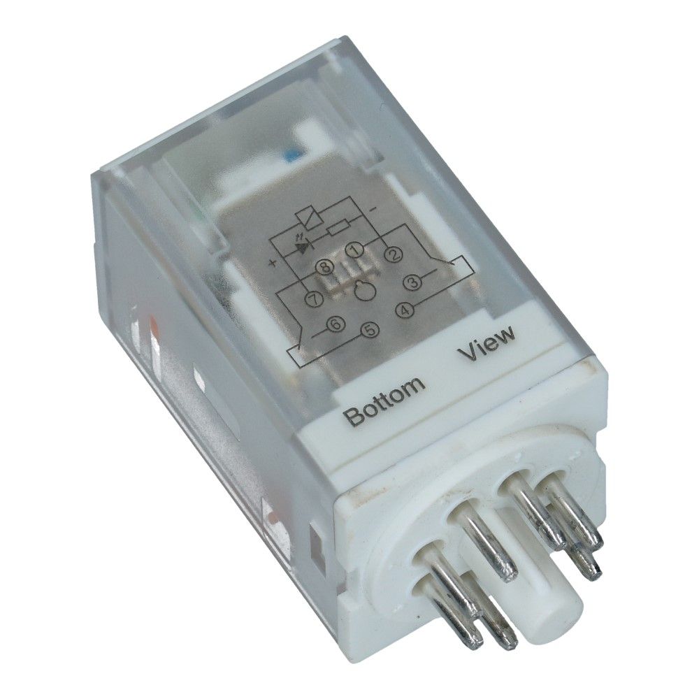 Relais industrieel 2xwissel 10A 12VDC