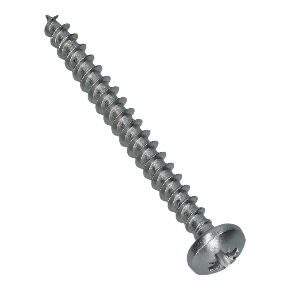 Spaanplaatschroef 5x50 bolkop RVS A2 PZ2 - 200 stuks