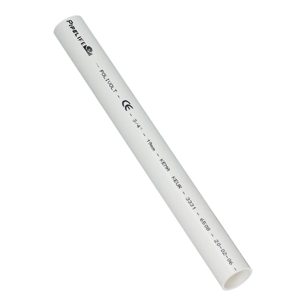 Installatiebuis PVC wit 19mm Polivolt RAL9010 lengte 4 meter - 100 meter