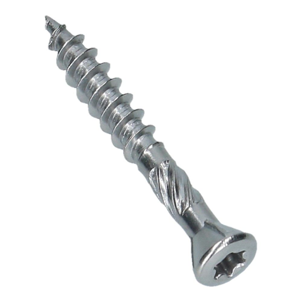 Hardhoutschroef 4x30 Torx 15 Platkop RVS C2 - 200 stuks