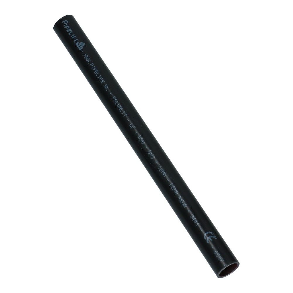 Installatiebuis UV-bestendig slagvast zwart 16mm Polvalit VSV UVS LV lengte 4 meter - 100 meter