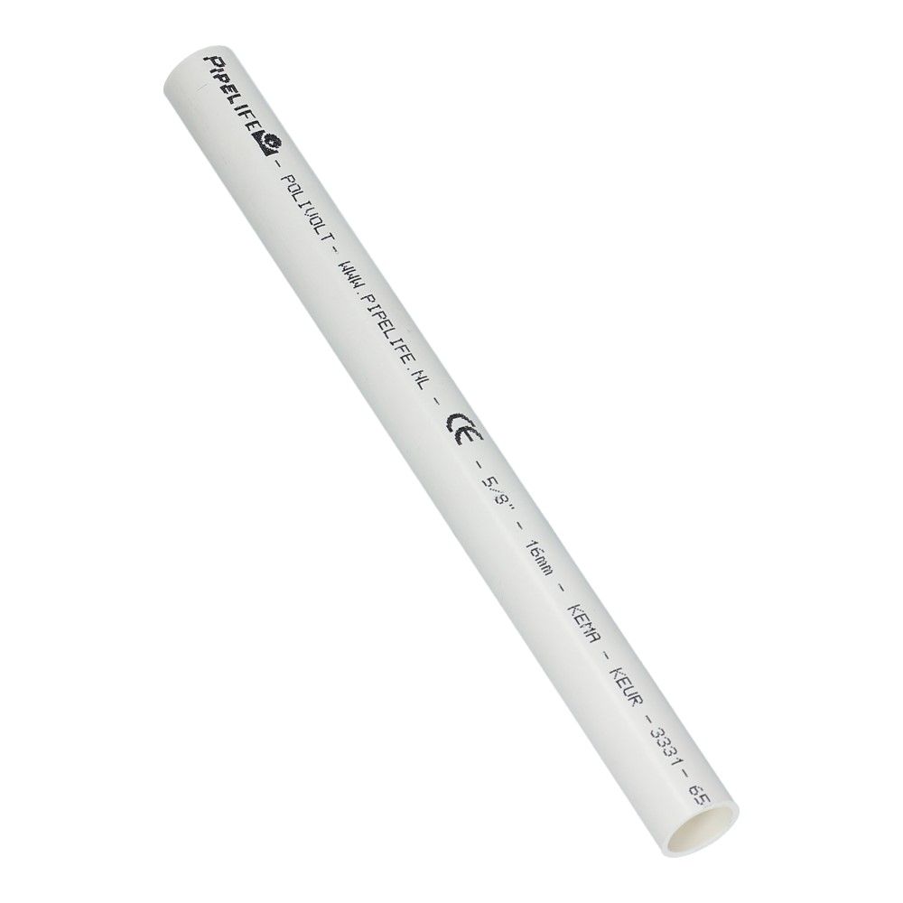 Installatiebuis PVC wit 16mm Polivolt RAL9010 lengte 4 meter - 100 meter