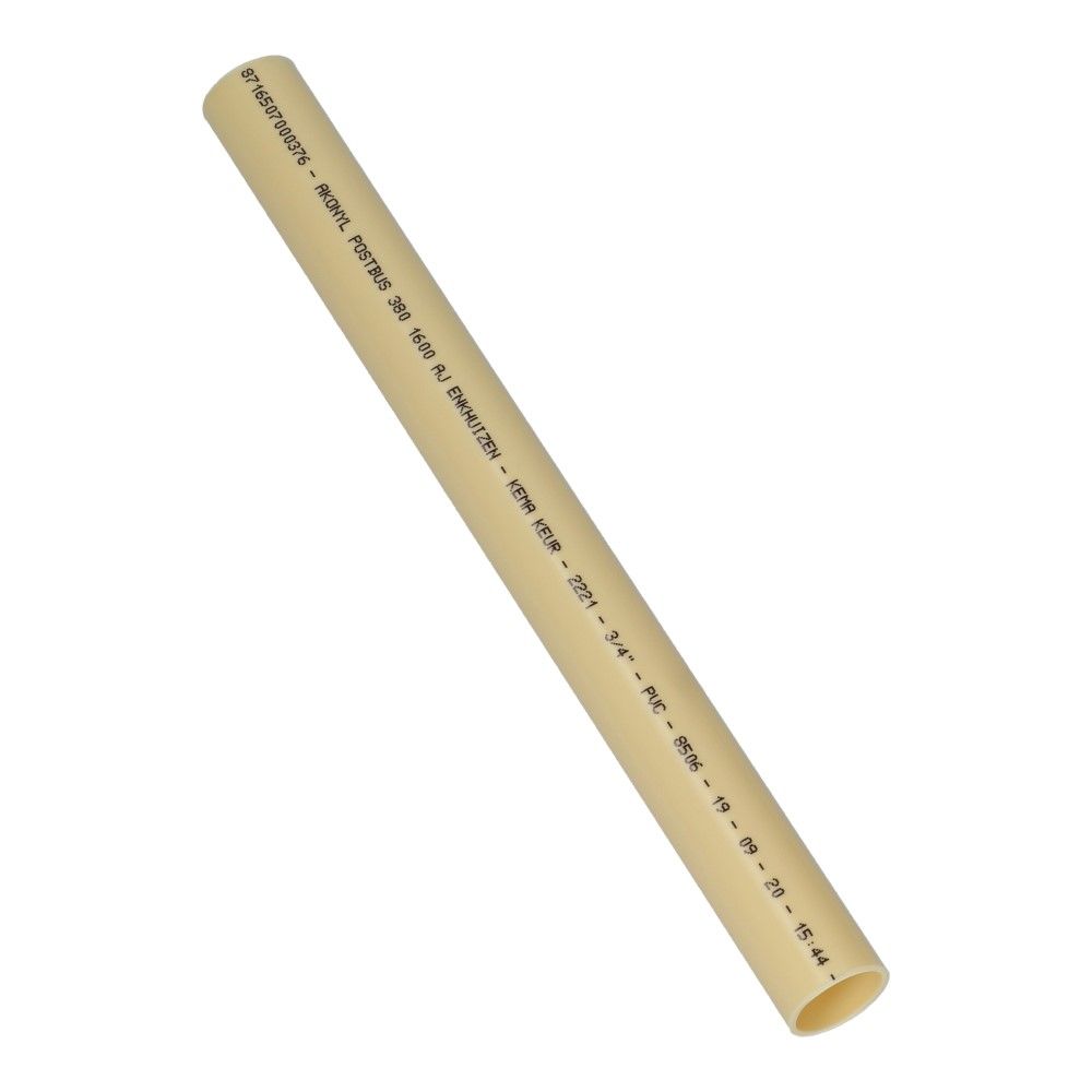 Installatiebuis PVC crème 19mm lengte 4 meter - 100 meter