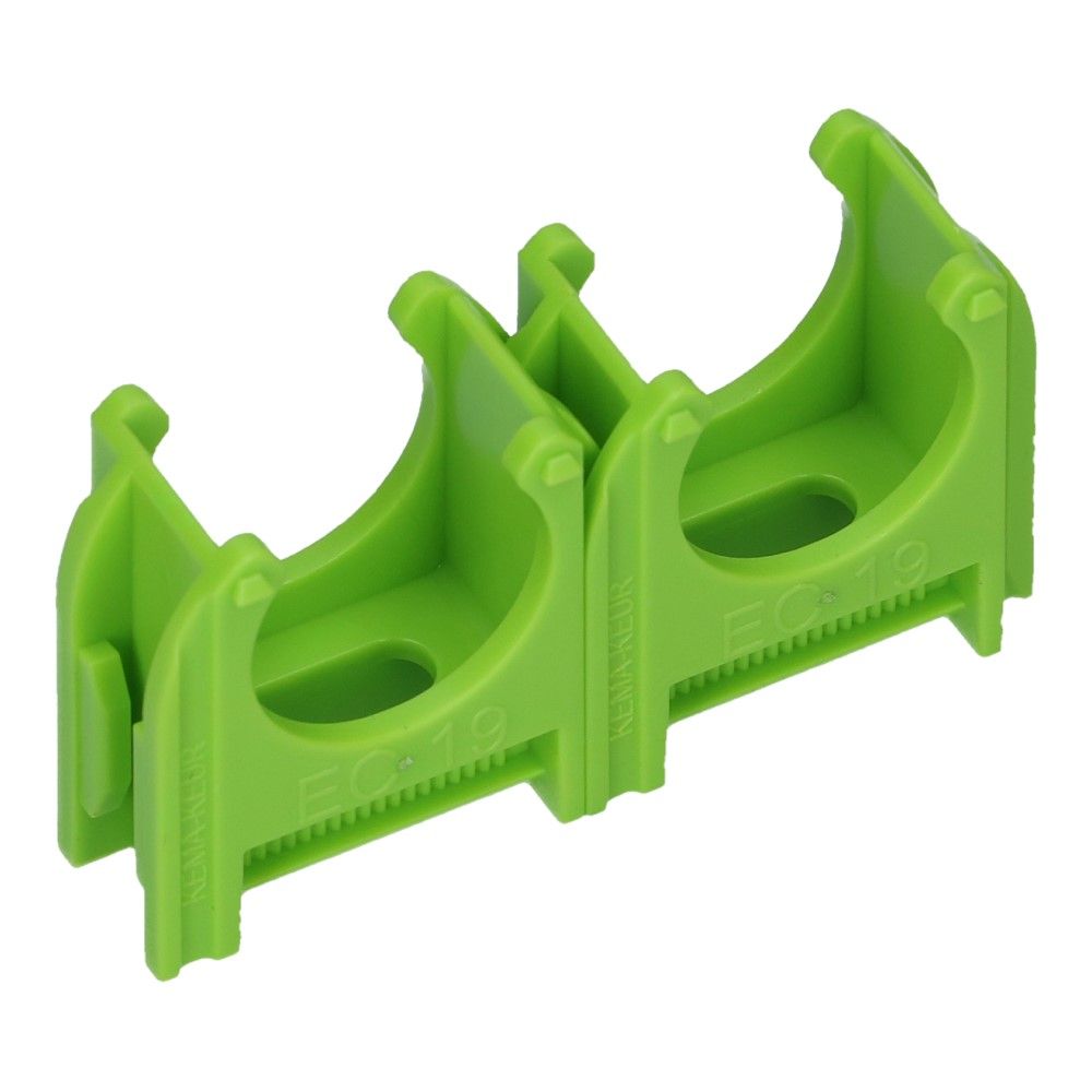 Kunststof buisklem Groen diameter 3/4inch 19mm - 200 stuks