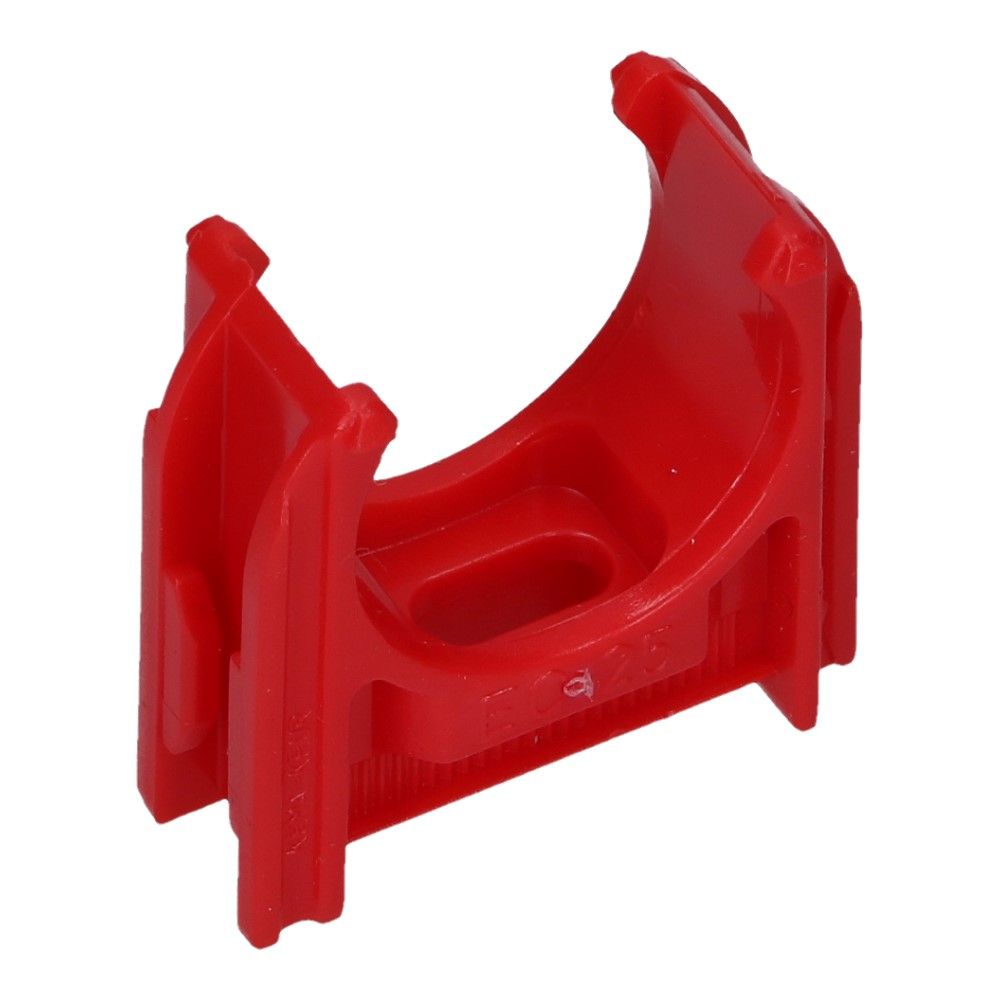 Kunststof buisklem Rood diameter 1inch 25mm - 100 stuks