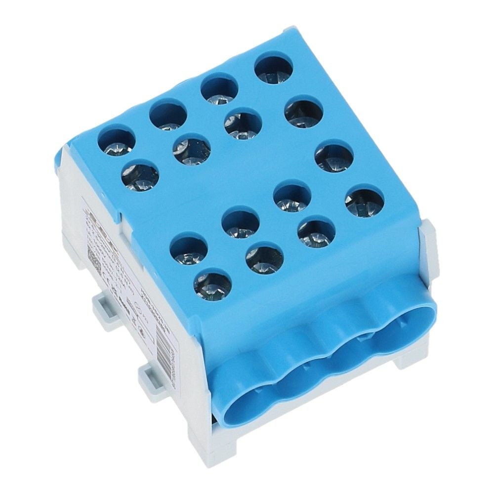 HLAK Hoofdkabel aftakklem 1x35mm²/3x25mm² blauw