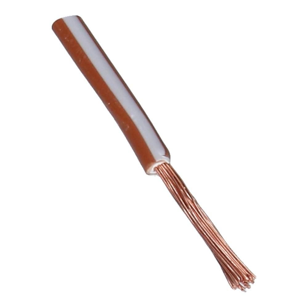 Montagedraad SO-05Z1-K 1mm² bruin wit halogeenvrij 90°C - 100 meter