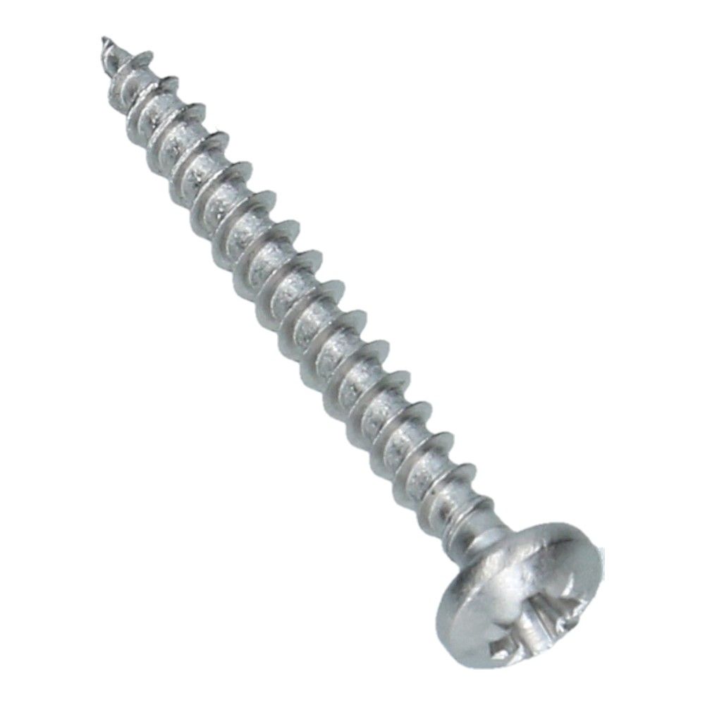 Spaanplaatschroef 3.5x30 bolkop RVS A2 PZ2