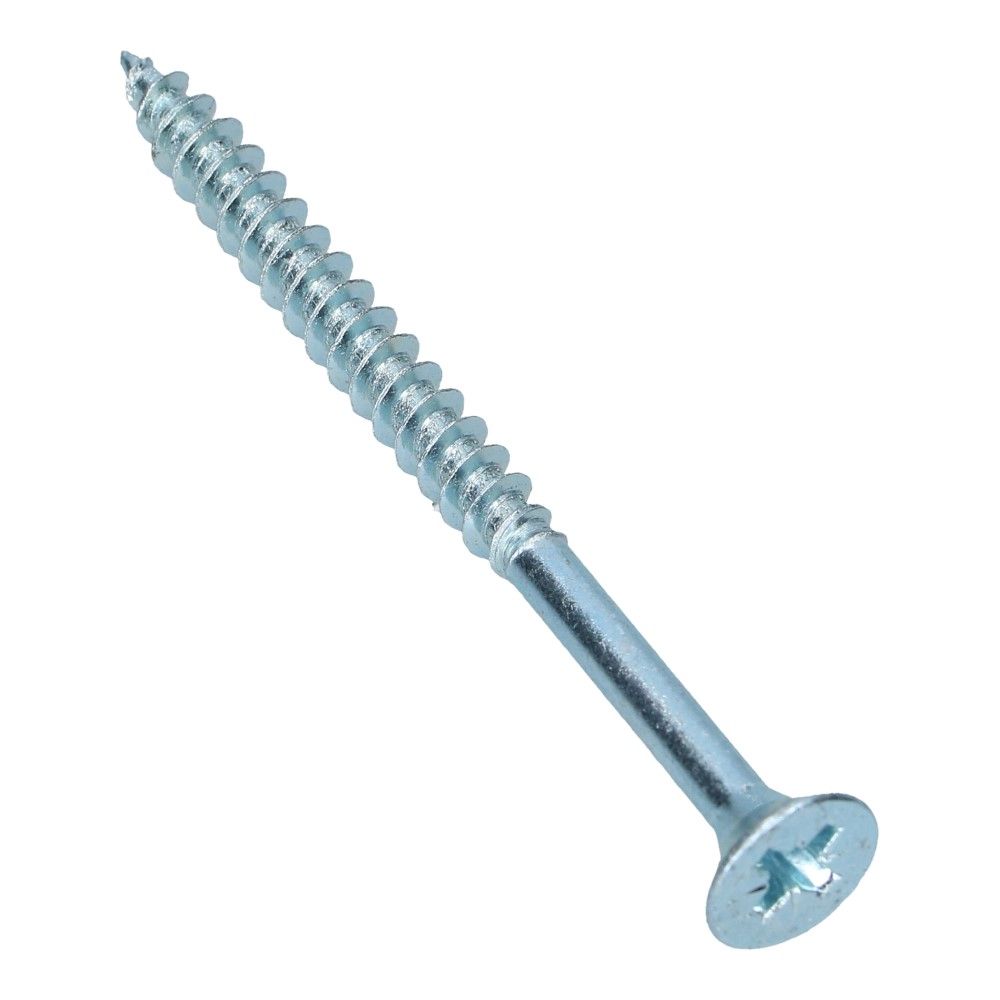 Spaanplaatschroef 6x70mm Verzonken Pozidrive 3 Deeldraad - 200 stuks