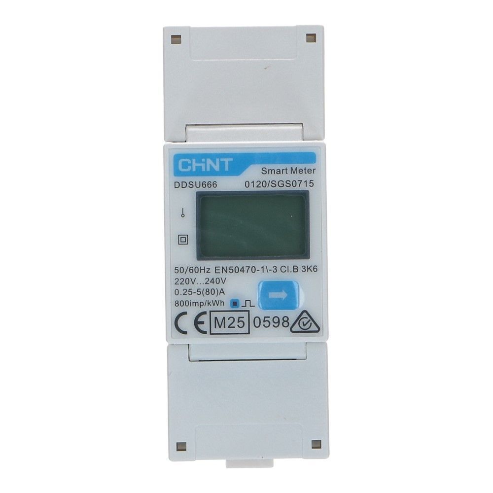 Chint kWh meter 80A 1-fase direct Modbus MID