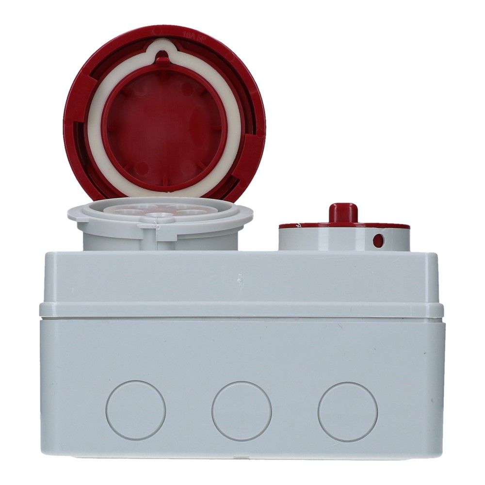 CEE schakel female 5 polig 6H 16A IP67 opbouw wcd 380-415VAC