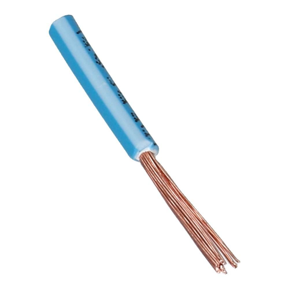 Montagedraad SO-07Z1-K 1.5mm² blauw wit halogeenvrij 90°C - 100 meter