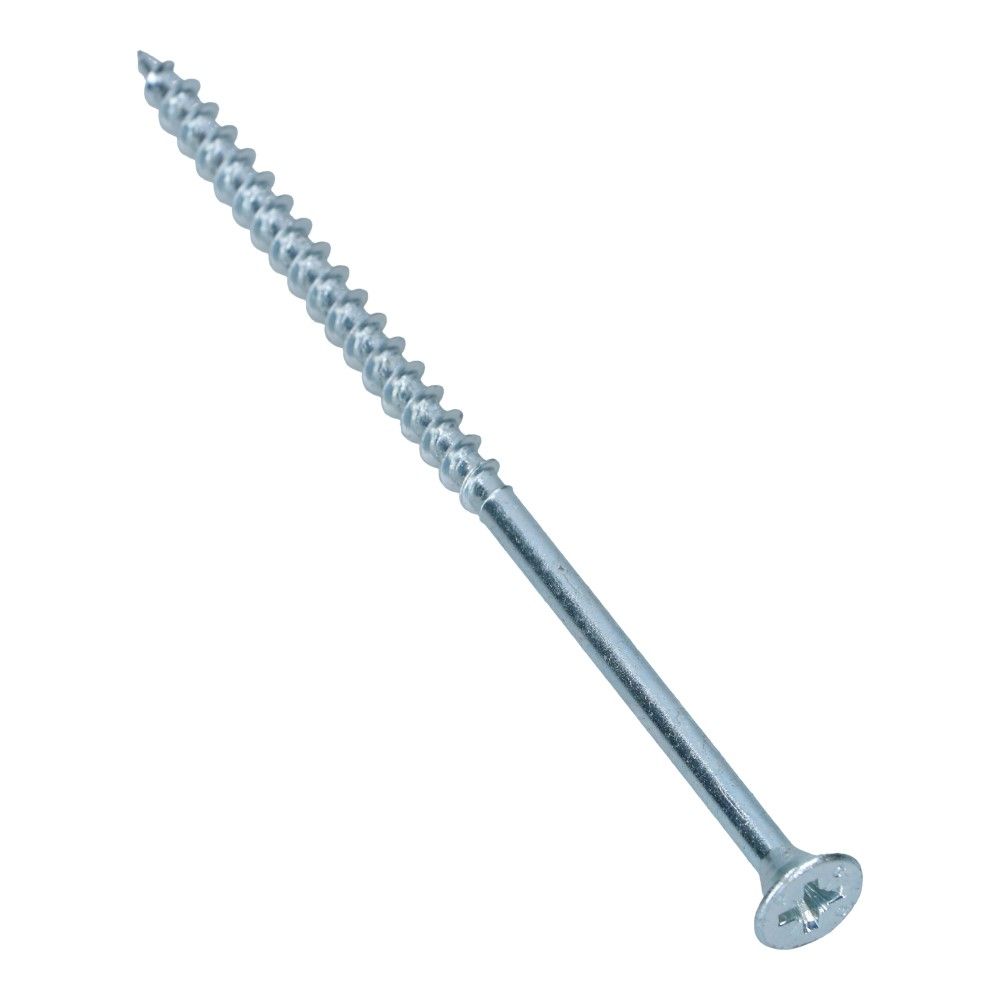 Spaanplaatschroef 6x130mm Verzonken Pozidrive 3 Deeldraad - 100 stuks