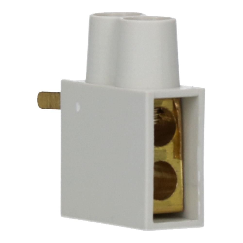 Aftakblok pin grijs 1 fase 2x10mm² hoog