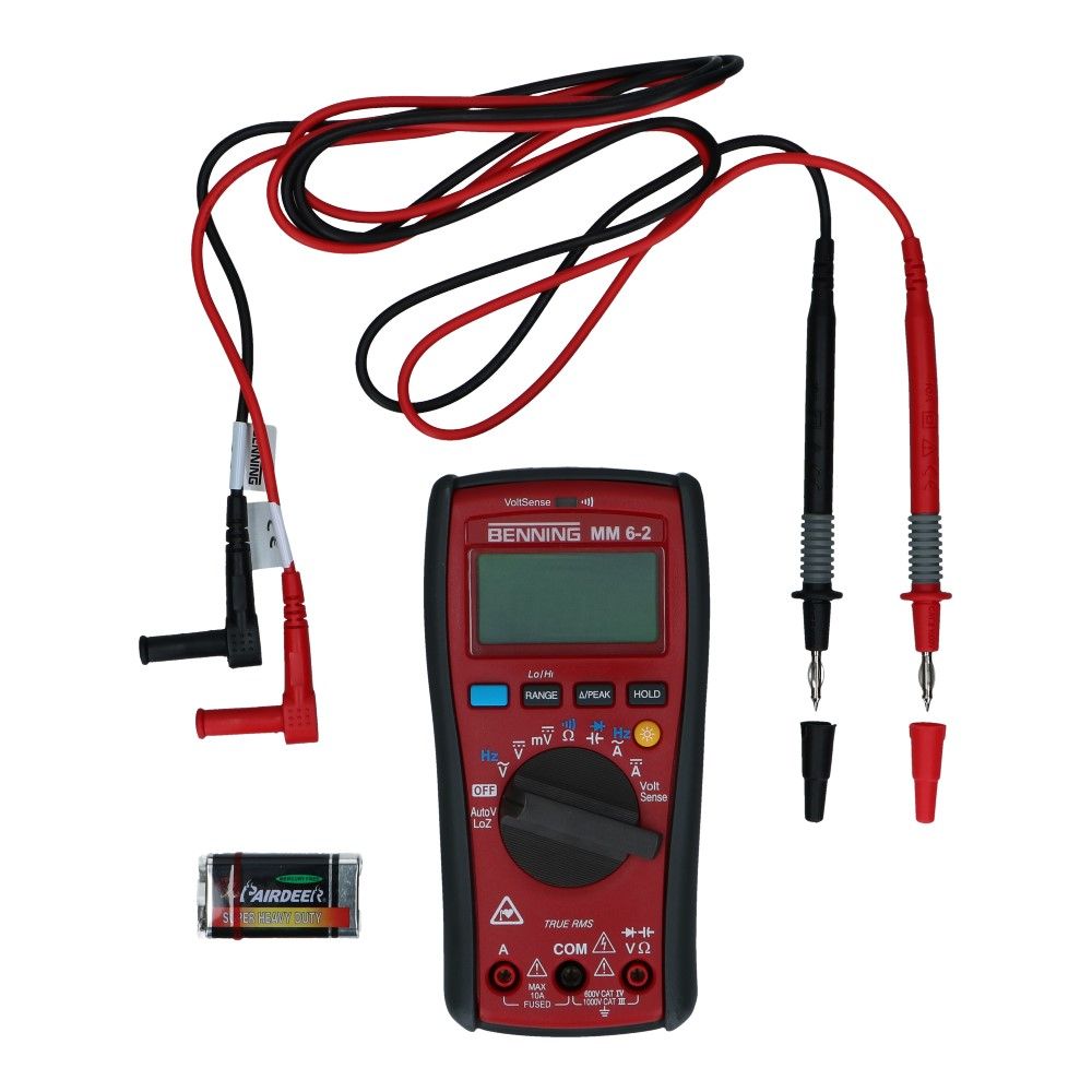 Digitale multimeter MM 6-2 True RMS 0.1mV-1000V AC/DC