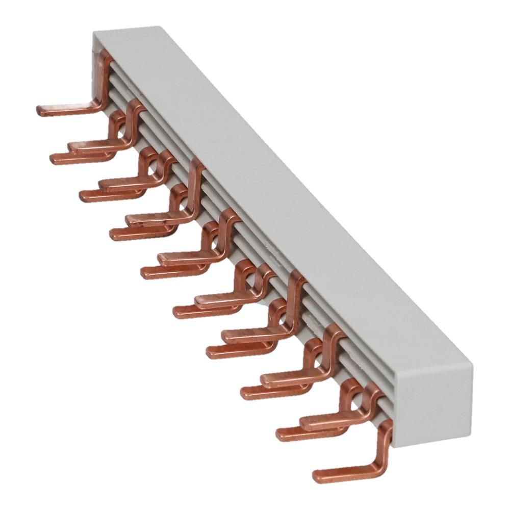 Kam pin grijs 4 fase 18 pole 9mm offset 5mm 3x N-L1-N-L2-N-L3