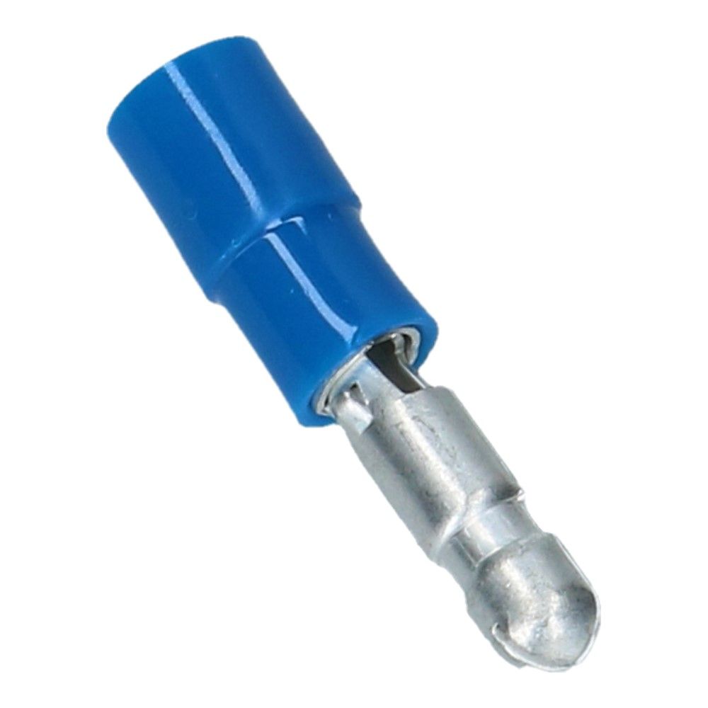 Kabelschoen rondstekker B-4mm L-13mm Blauw - 100 stuks