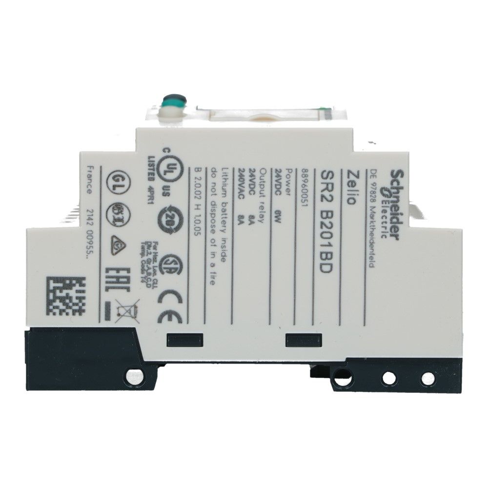 Zelio PLC met klok 20I-O 12in 8uit met scherm 24VDC