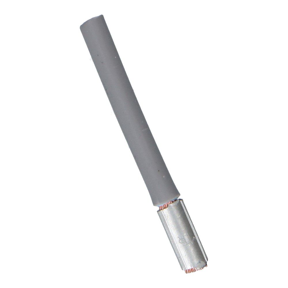 Montagedraad met vertind huls grijs 2.5mm² 630mm halogeenvrij 90°C 