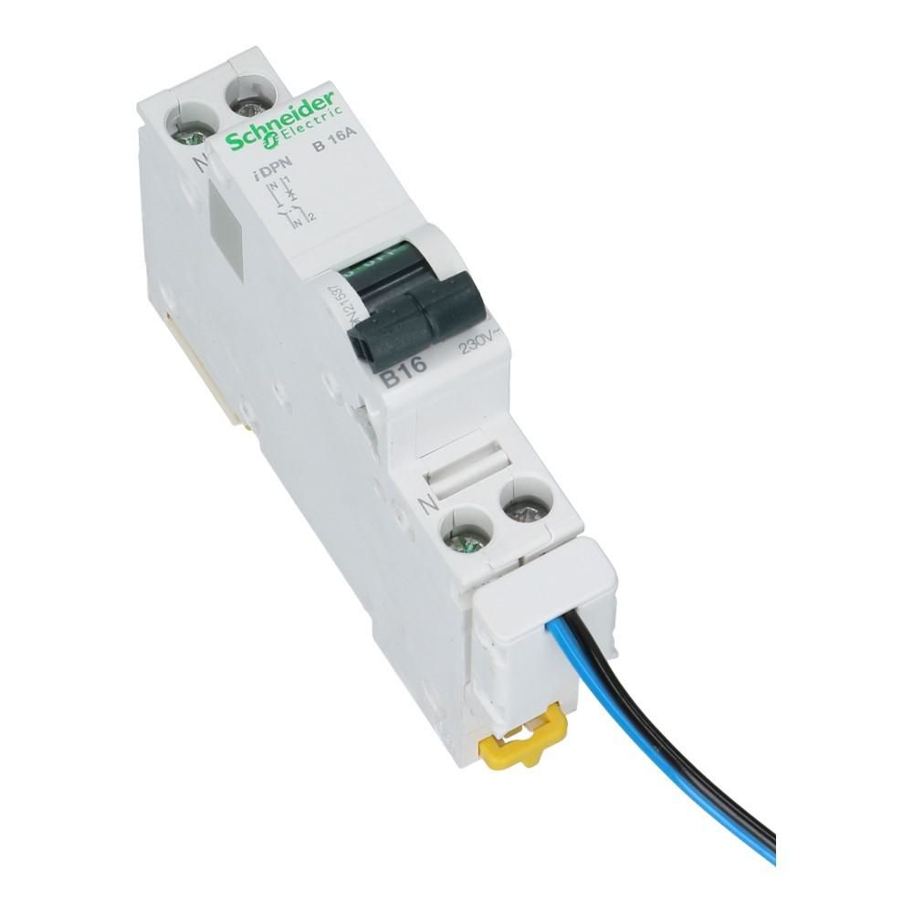 Acti9 PowerTag 1 polig + nul ondermontage pitch 9mm offset 5mm