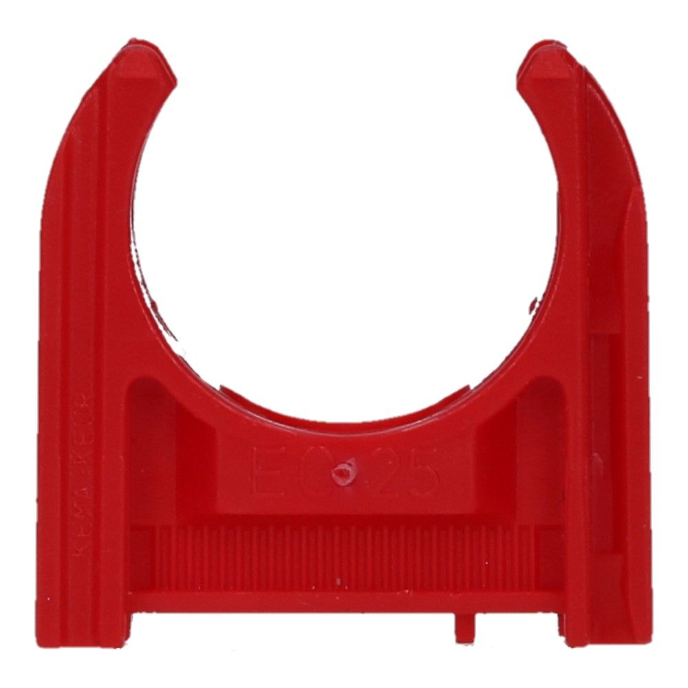 Kunststof buisklem Rood diameter 1inch 25mm - 100 stuks