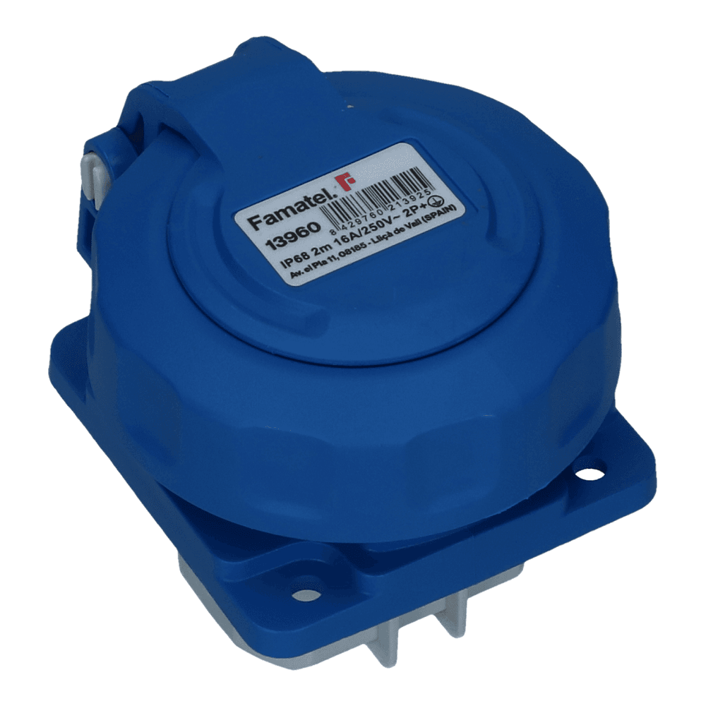 CEE schuko 3 polig 16A IP68 220-240VAC (55x58mm)