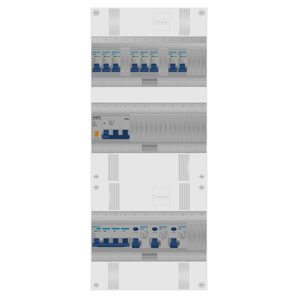 Groepenkast 3 fase 8 groepen + kracht