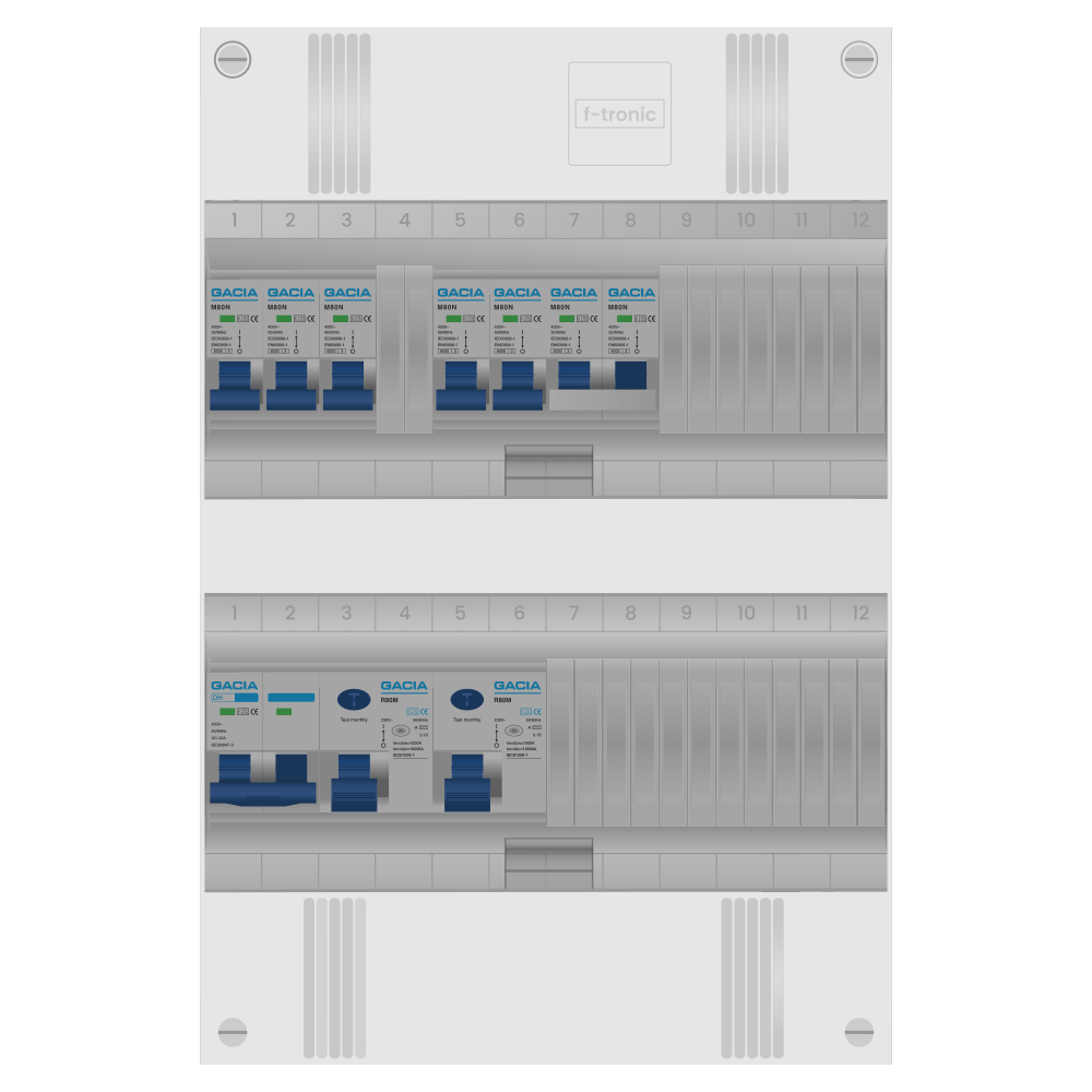 Groepenkast PV-ready 63A 1 fase 5 groepen + kookgroep