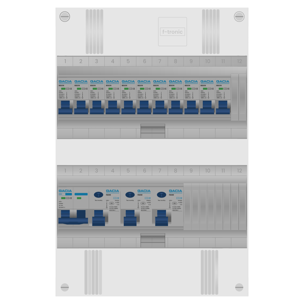 Groepenkast PV-ready 63A 1 fase 11 groepen