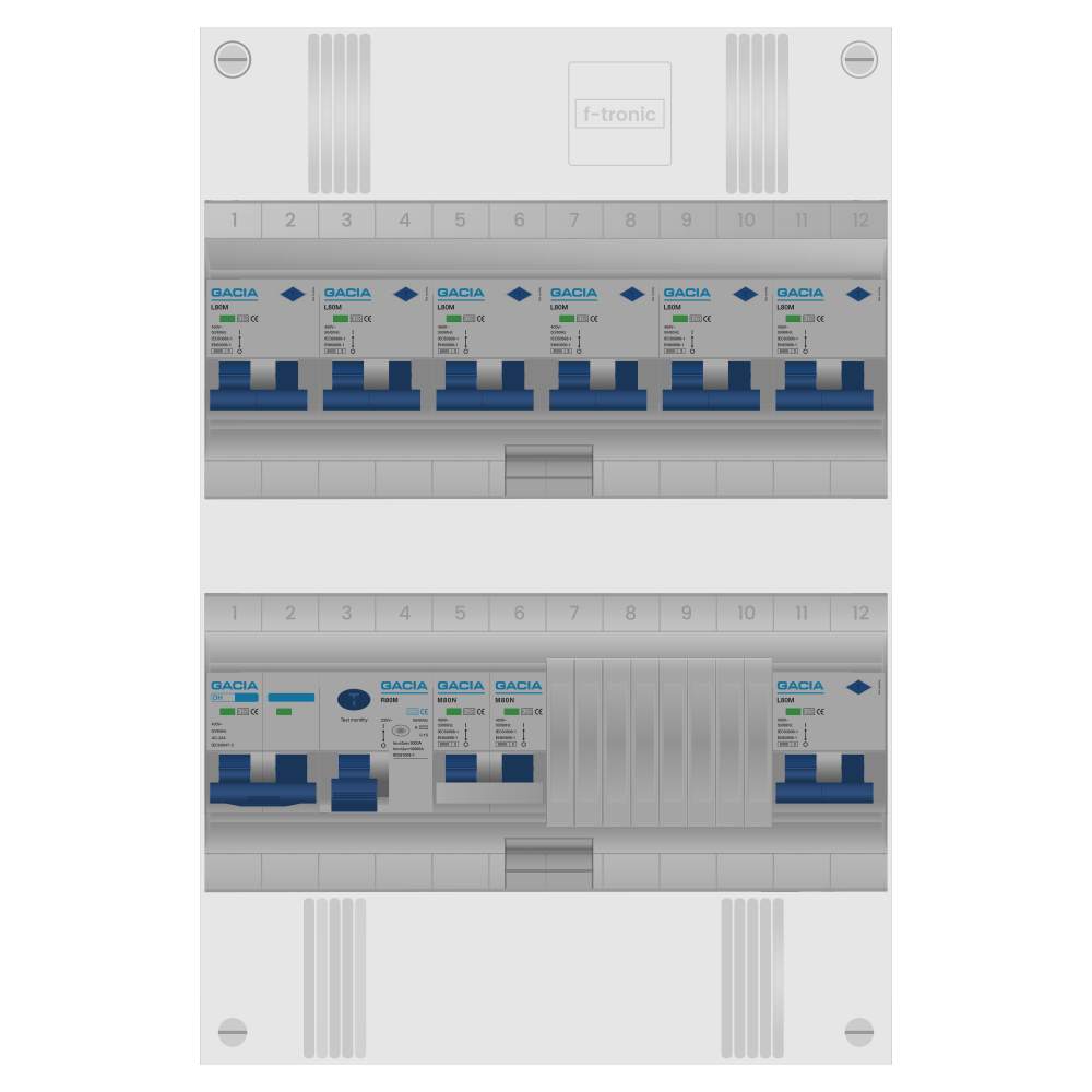 Groepenkast PV-ready 63A 1 fase 7 alamat + kookgroep