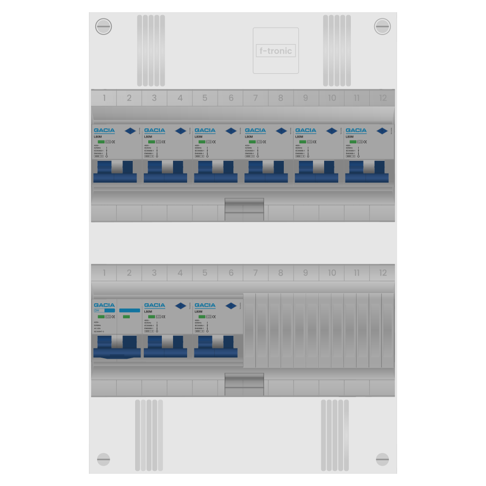 Groepenkast PV-ready 63A 1 fase 8 alamat