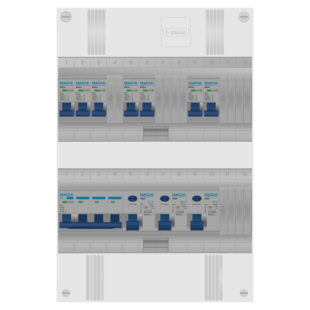 Groepenkast PV-ready 63A 3 fase 7 groepen