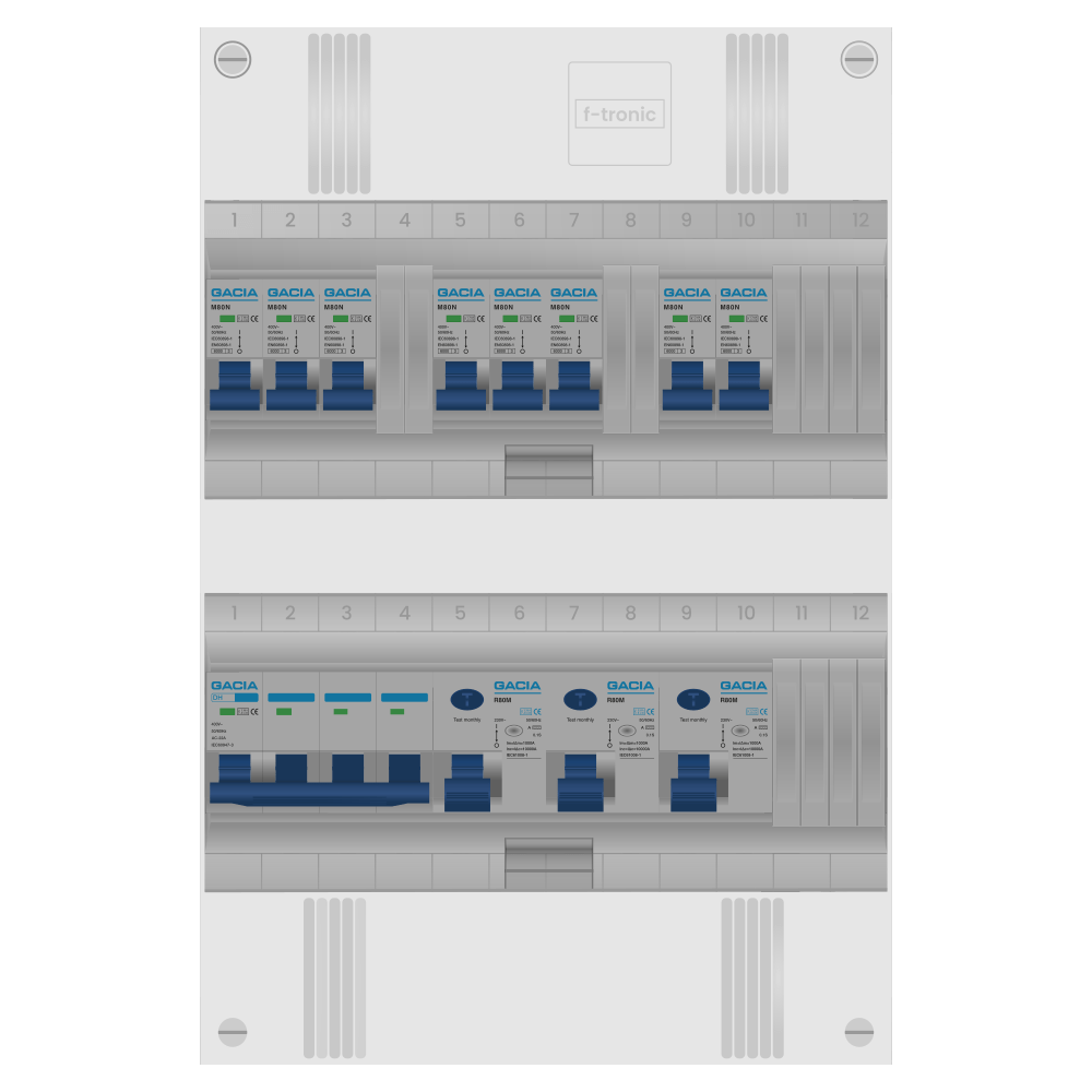 Groepenkast PV-ready 63A 3 fase 8 groepen