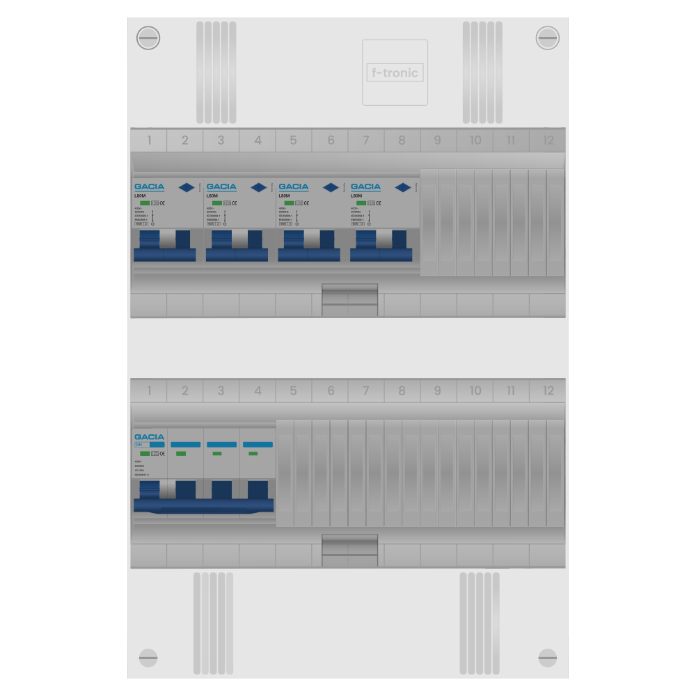 Groepenkast PV-ready 63A 3 fase 4 alamat