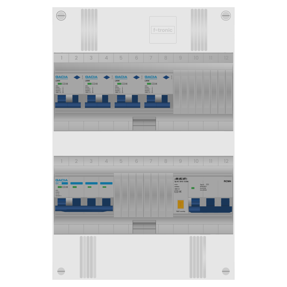 Groepenkast PV-ready 63A 3 fase 4 alamat + kracht
