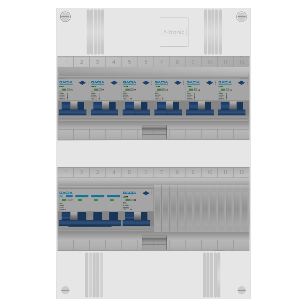 Groepenkast PV-ready 63A 3 fase 7 alamat