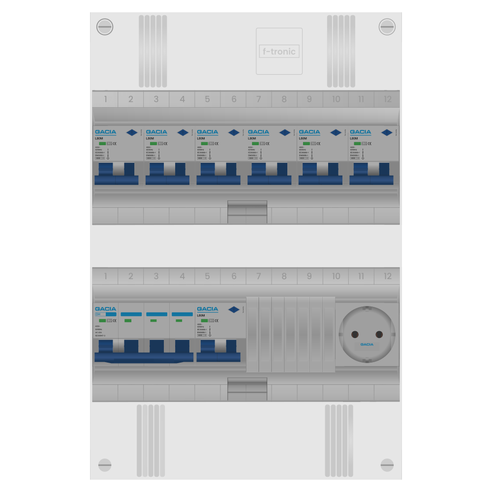 Groepenkast PV-ready 63A 3 fase 7 alamat + wcd