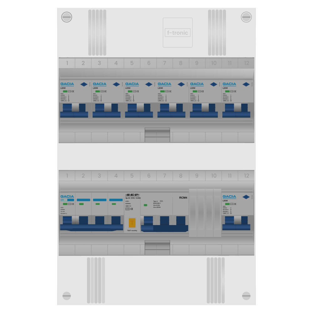 Groepenkast PV-ready 63A 3 fase 7 alamat + kracht