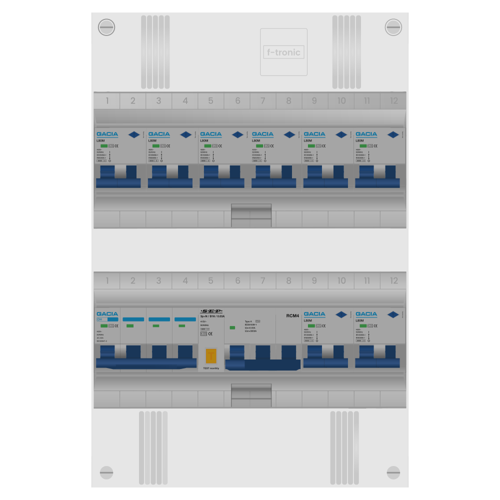 Groepenkast PV-ready 63A 3 fase 8 alamat + kracht