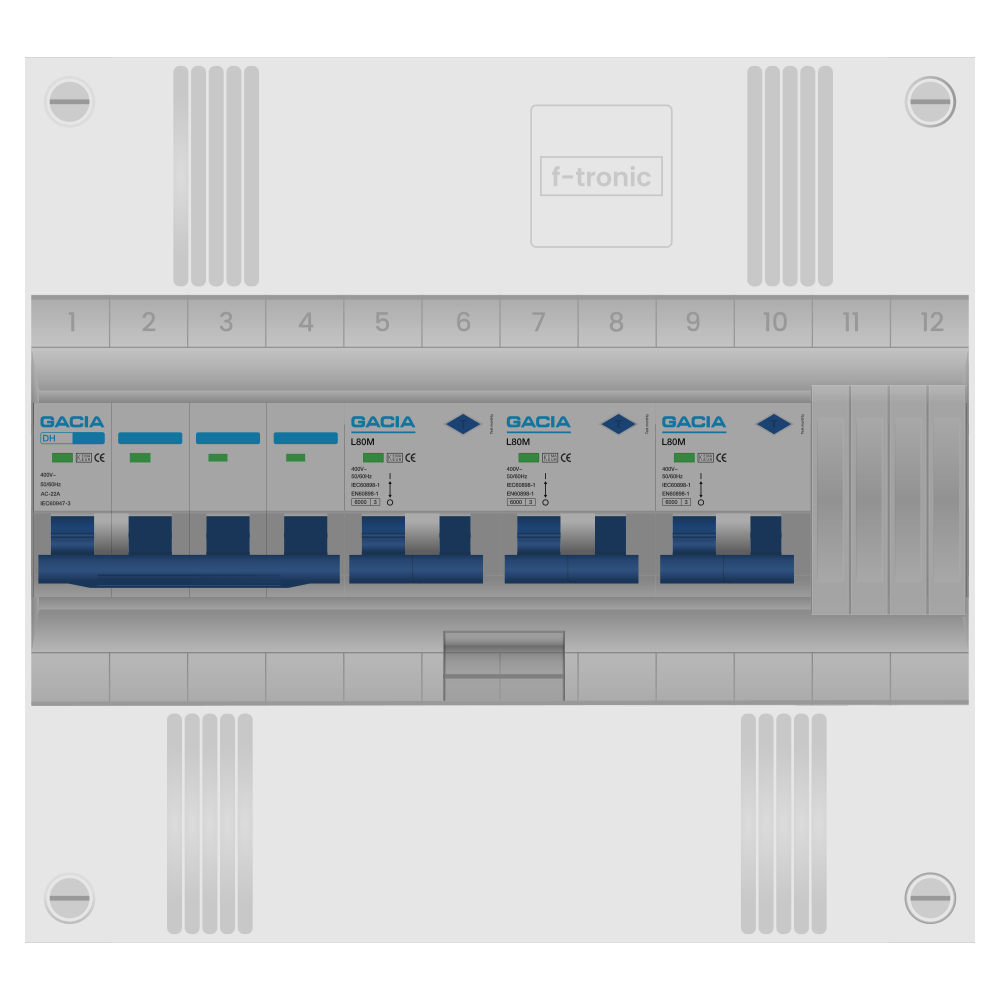 Groepenkast PV-ready 63A 3 fase 3 alamat 1 rij