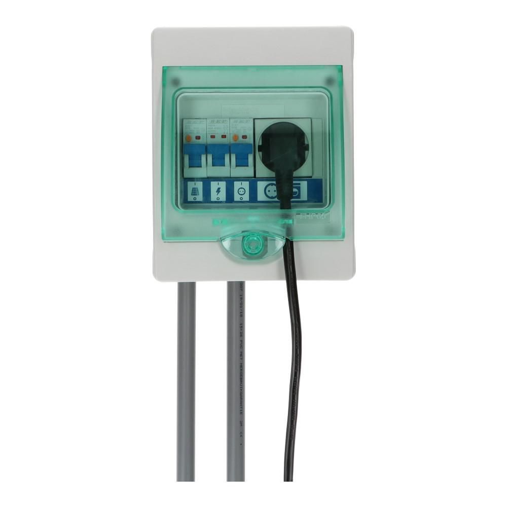 PV verdeler Green-line 1xwcd Aardlekautomaat 16A B 30mA