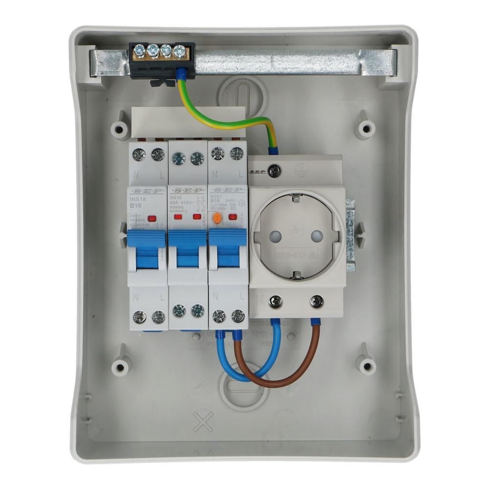 PV verdeler Green-line 1xwcd Installatieautomaat 16A C