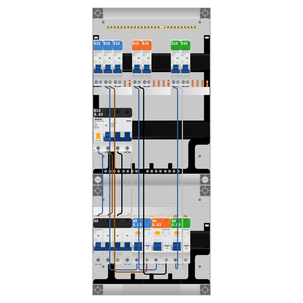 SEP Pro Groepenkast 3 fase 7 groepen + kracht