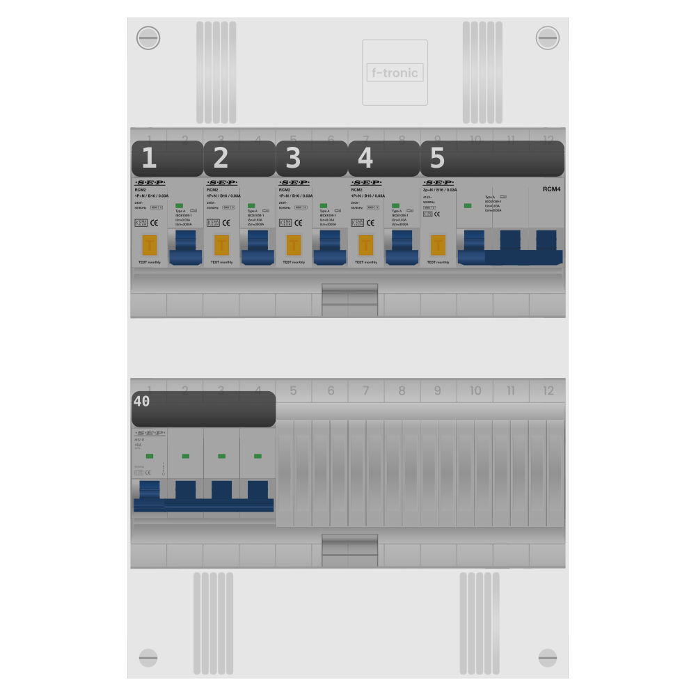 SEP Pro Groepenkast 3 fase 4 alamat + kracht