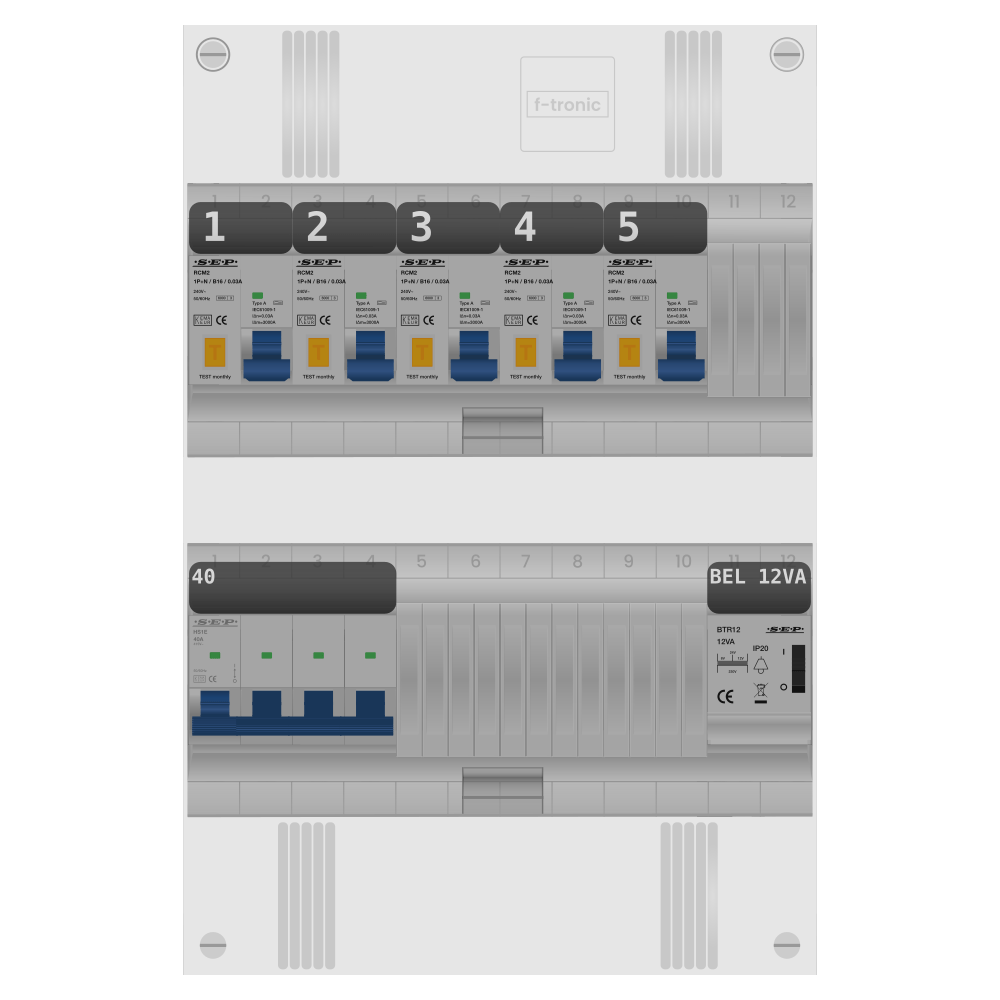SEP Pro Groepenkast 3 fase 5 alamat + beltrafo