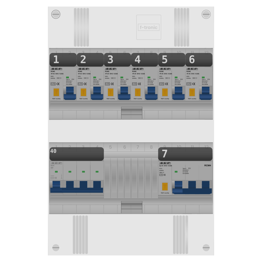 SEP Pro Groepenkast 3 fase 6 alamat + kracht