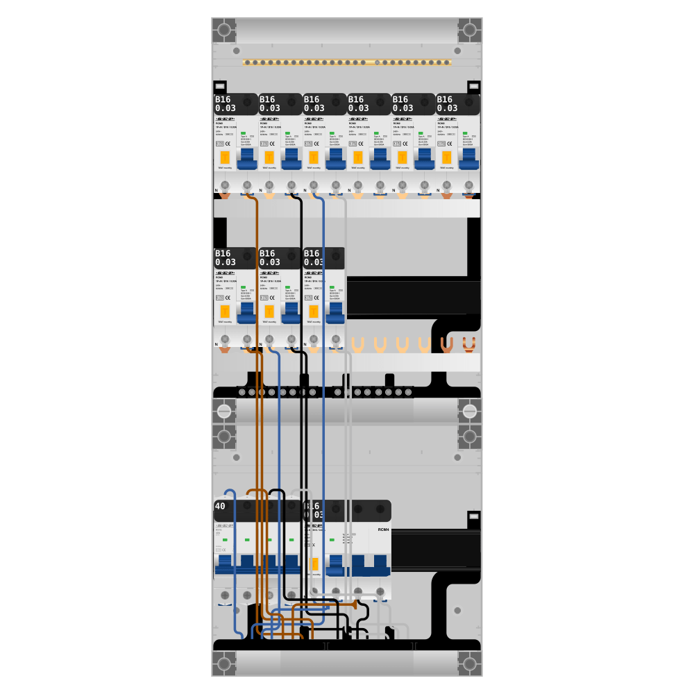 SEP Pro Groepenkast 3 fase 9 alamat + kracht